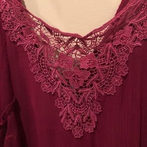 Free People Fuchsia Tunic
